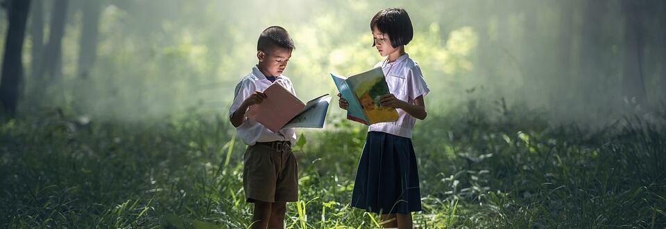 Children reading